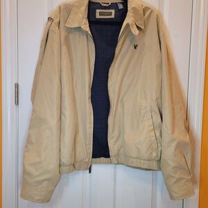 Lyle & Scott Tan Harrington Jacket-Sz-XL